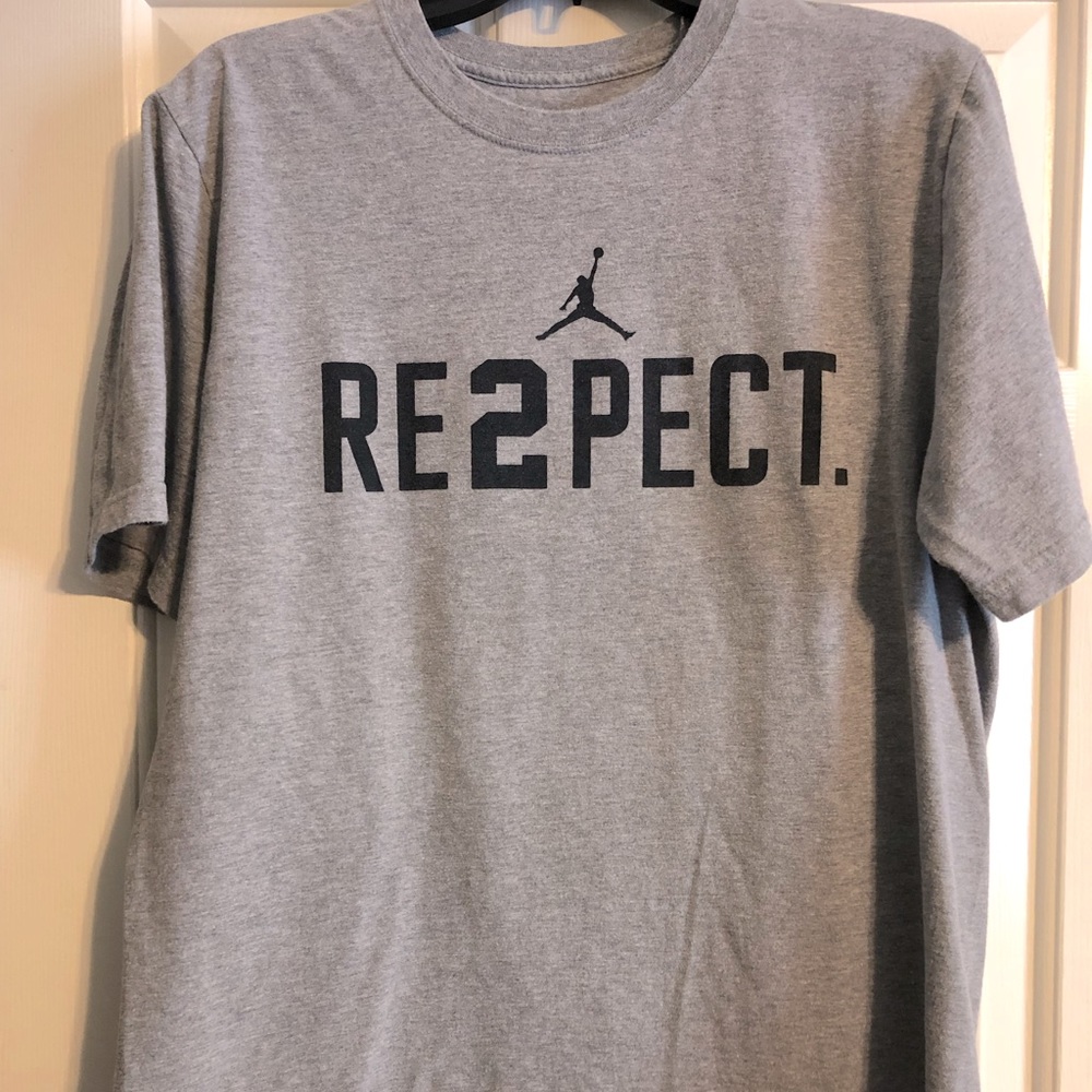 Men’s Jordan Respect Shirt.  Size Large